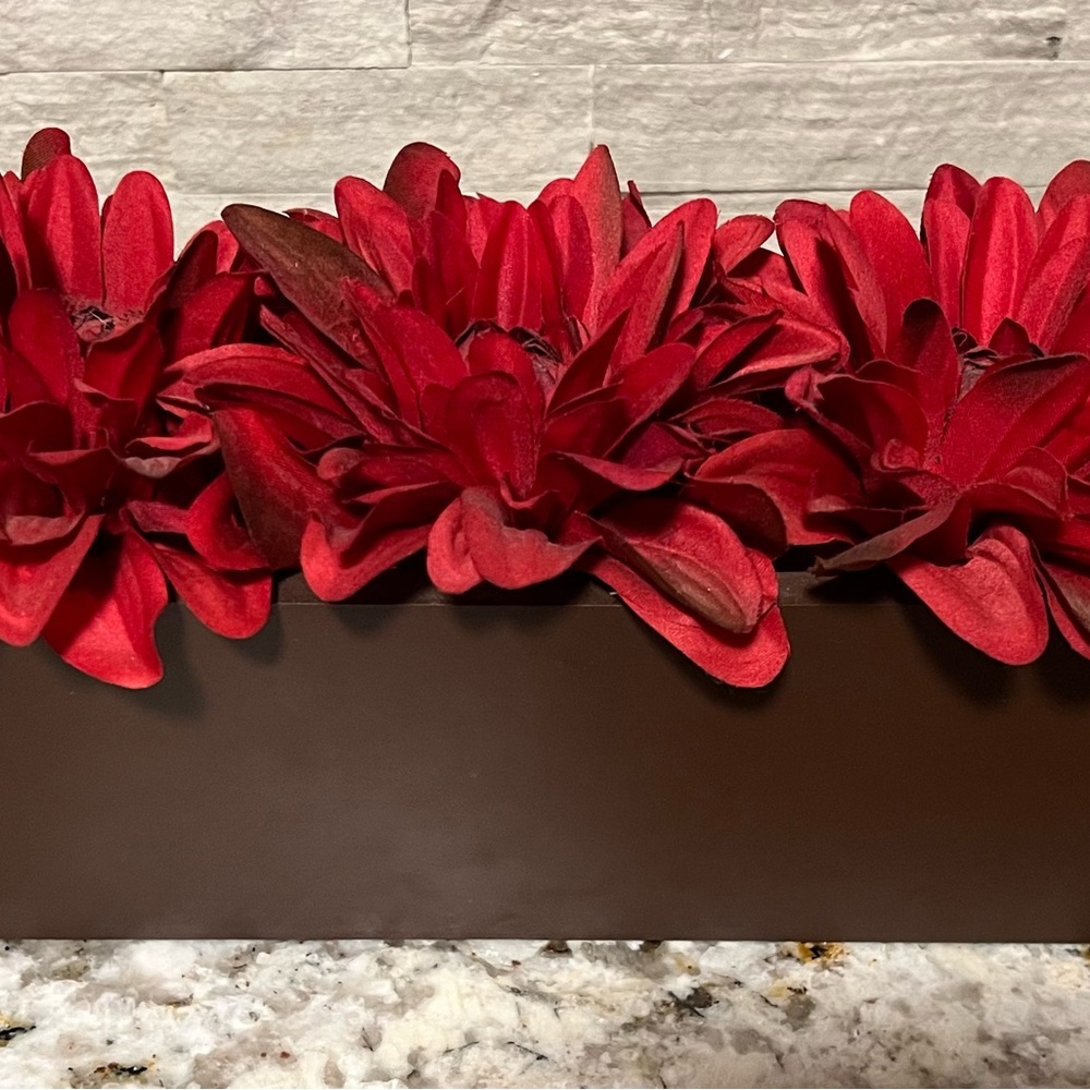 Pier 1 Imports Artificial Red Dahlia Flowers